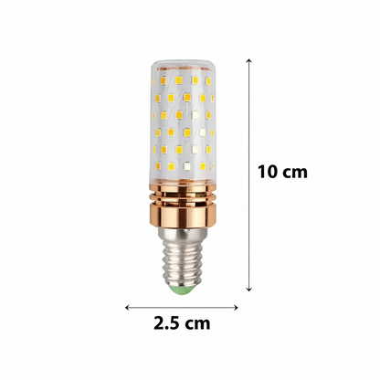 Lampadina LED, 16W, attacco E14, Luce Fredda 6000K, Oro