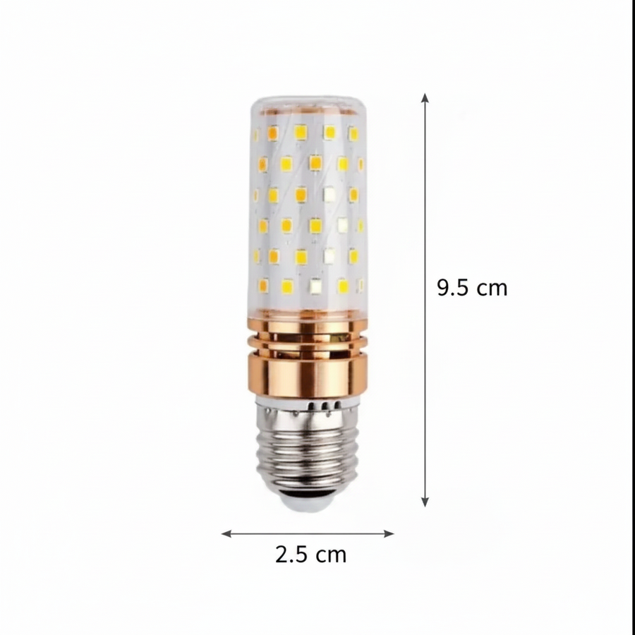 Bec E27 LED, 16W, Lumina Rece, 6000K, Auriu