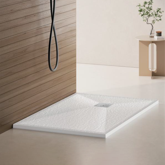 Piatto doccia rettangolare 80x120 cm, slim 3 cm, bianco lucido Casa e Giardino Titolo predefinito Alessandro Design