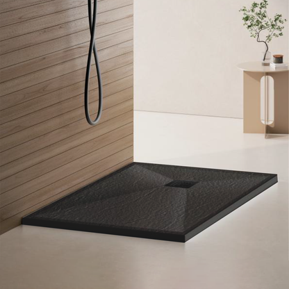 Piatto doccia rettangolare 80x120 cm, slim 3 cm, grigio scuro Casa e Giardino Titolo predefinito Alessandro Design