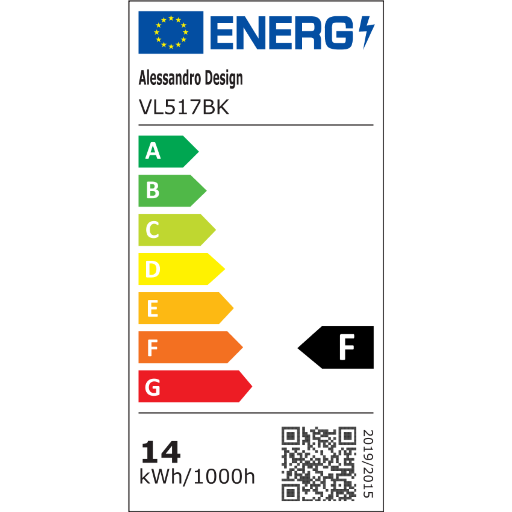 Lampada LED Nemesis, 14W, Luce Fredda/Calda/Neutra, Metallo e Acrilico, Nero Lampade e lampade Titolo predefinito Alessandro Design