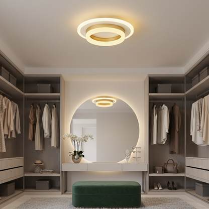 Lampadario LED SOLENA ROTONDA 21W, Diametro 20cm, Luce Fredda/Calda/Neutra, Lampadari LED Bianco Oro Titolo predefinito Alessandro Design