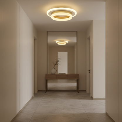 Lampadario LED SOLENA ROTONDA 21W, Diametro 20cm, Luce Fredda/Calda/Neutra, Lampadari LED Bianco Oro Titolo predefinito Alessandro Design