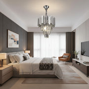 Lampadario in Cristallo BLOIS Nobile 5xE14, Diametro 40cm, Cromo, Altezza Regolabile Lampadari in Cristallo Titolo predefinito Alessandro Design