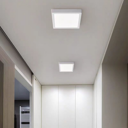 Plafoniera LED Quadrata, 36W, 22x22cm, Luce Fredda, 6000K, Plafoniere LED Bianche Titolo predefinito Alessandro Design