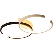 Lampadario LED con Telecomando VECTOR SEMIARC 40W, 2 Elementi, Luce Fredda/Calda/Neutra, Dimmerabile, Lampadari LED Bianco Nero con Telecomando Titolo predefinito Alessandro Design