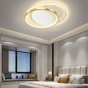 Lustra LED cu telecomanda LUNARO 38W, 2 Cercuri, lumina Rece/Calda/Neutra, Dimabila, Auriu Alb Lustre LED cu Telecomanda Default Title Alessandro Design