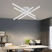 Lampadario LED GIO con telecomando, 54W, 4 elementi, luce fredda/fredda/neutra, dimmerabile, bianco