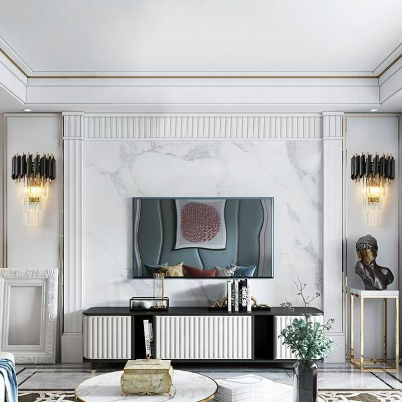Lampadario di cristallo VERSAILLES Piccolo, 2xE14, Lampade da parete per interni nere Titolo predefinito Alessandro Design