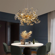 Lampadario in Cristallo CM325/600GD, 9x G9, Cromo e Cristalli, 55cm, Altezza Regolabile