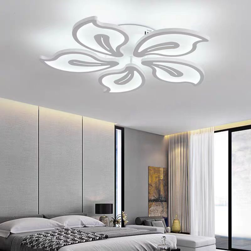Lampadario a LED con telecomando JASMINE 66W, 5 Petali, Luce Fredda/Calda/Neutra, Dimmerabile, Lampadario a LED con telecomando Bianco Titolo predefinito Alessandro Design
