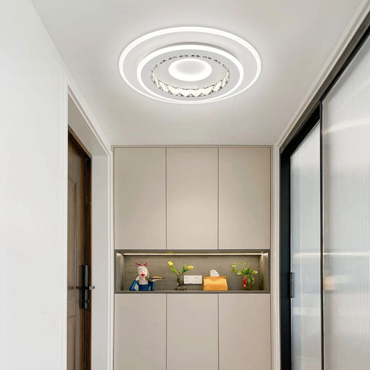 Lustra LED DOLIANA 70W, Diametru 50cm, lumina Rece/Calda/Neutra, Alb Lustre LED Default Title Alessandro Design