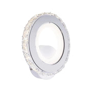 Borandis lampada da parete a LED 16W, Bianco con Cromo, Acrilico e Cristallo, Luce Fredda/Calda/Neutra Lampade da parete per interni Titolo predefinito Alessandro Design