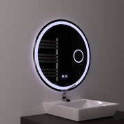 Specchio rotondo a LED 70 cm, Touch Luxor, sistema antiappannante, specchio da bagno dimmerabile con LED e antiappannante Titolo predefinito Alessandro Design
