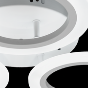 Lustra LED MARA 27W, 3 Cercuri, lumina Neutra, Alb
