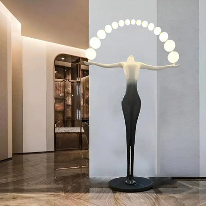 Lampada da Terra Amato LED 24W 4000K Metallo Nero Veioze & Lampada da Terra Titolo predefinito Alessandro Design