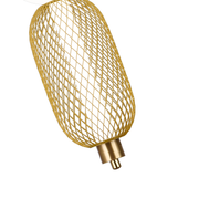 Lustra LED Suspendata LM550/2GD, 11W, Lumina 3000/4000/6000K, Auriu, Inaltime Reglabila Lustre Moderne Default Title Alessandro Design