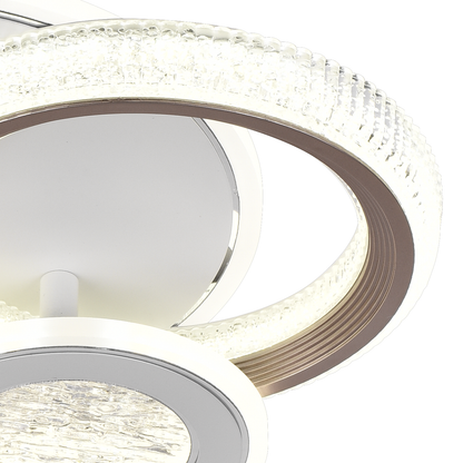 Lampadario LED NYXORA 44W, 3 Cerchi, Luce Fredda/Calda/Neutra, Lampadari LED Bianchi Titolo predefinito Alessandro Design