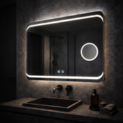 Specchio LED rettangolare, 80x60cm, Stella Touch, Sistema Disappannante Specchi Korman E Titolo predefinito Alessandro Design