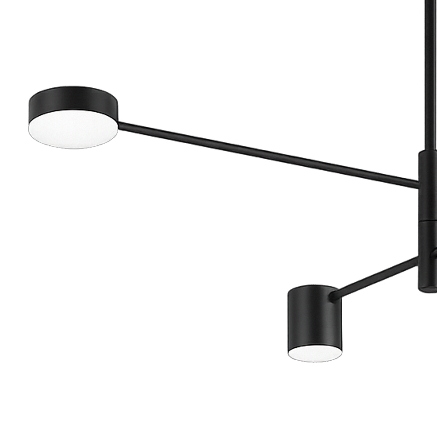 GALIOS Lampadario LED 48W, 4 Elementi, Luce Fredda/Calda/Neutra, Nero Lampadari Moderni Titolo predefinito Alessandro Design