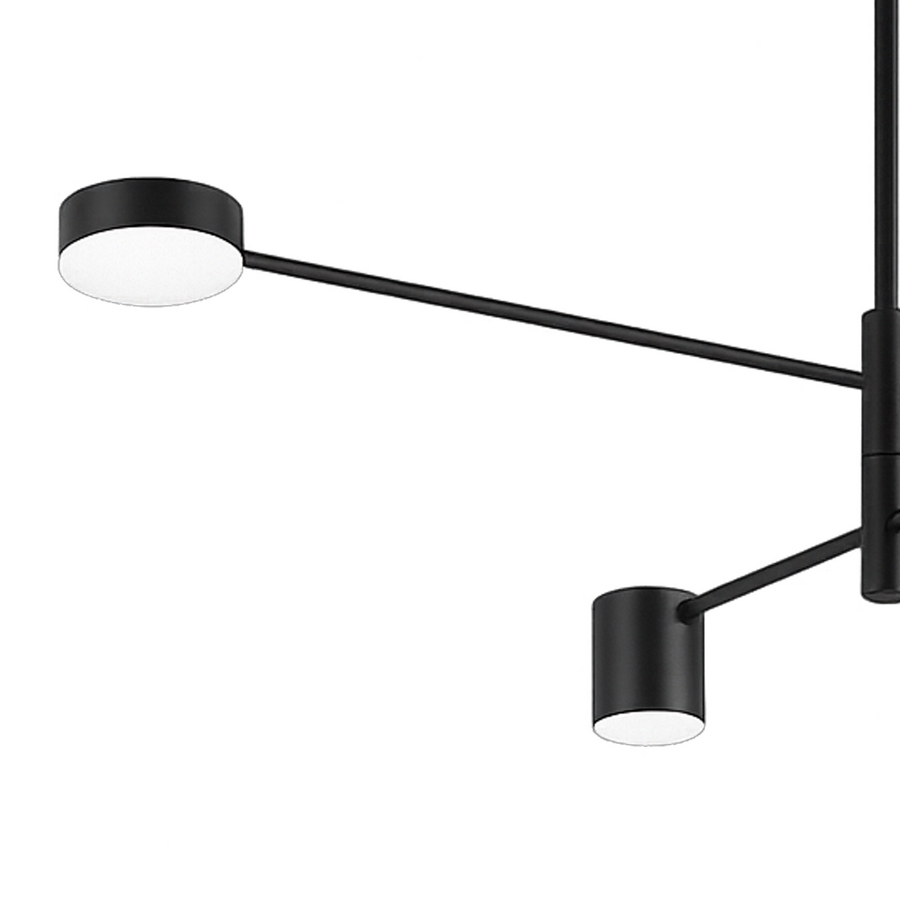GALIOS Lampadario LED 48W, 4 Elementi, Luce Fredda/Calda/Neutra, Nero Lampadari Moderni Titolo predefinito Alessandro Design