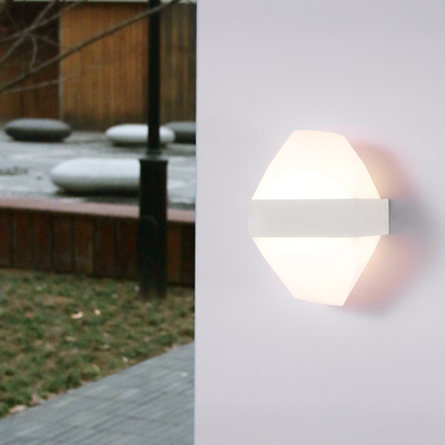Applique da esterno LED ICEBERG 10W Metallo IP65 Bianco