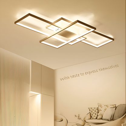 Lampadario LED con telecomando LANDYN 78W, Luce Fredda/Calda/Neutra, Dimmerabile, Lampadari LED Bianchi con Telecomando Titolo predefinito Alessandro Design