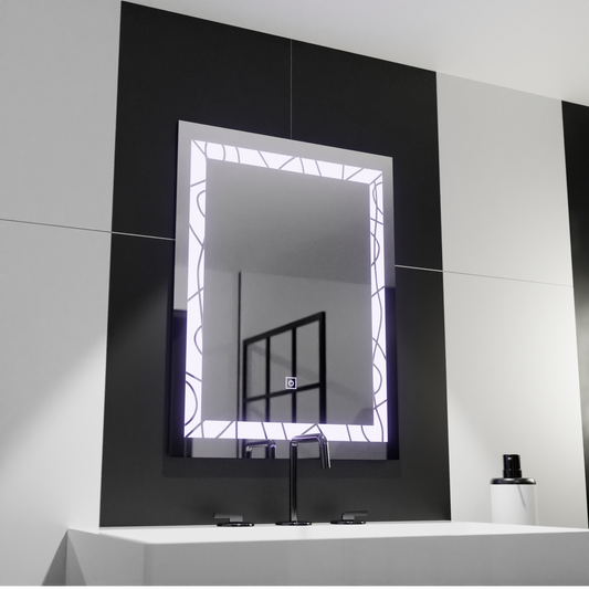 Oglinda LED Rectangulara, 60x80cm, Deco Frame Basic Touch Oglinzi Korman C Default Title Alessandro Design