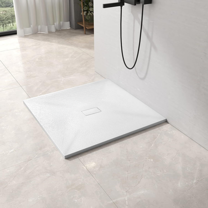 Piatto doccia quadrato 90x90 cm, slim 3 cm, bianco lucido Home & Garden Titolo predefinito Alessandro Design