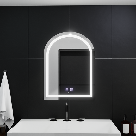 Specchio ad arco LED 60x80cm, Arco Touch, Sistema Demister, Specchi Dimmerabili Korman E Titolo predefinito Alessandro Design