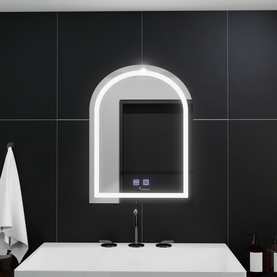 Specchio ad arco LED 60x80cm, Arco Touch, Sistema Demister, Specchi Dimmerabili Korman E Titolo predefinito Alessandro Design