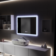 Specchio LED rettangolare, 80x60cm, Touch VENERA, Sistema Demister, Specchi Dimmerabili Korman E Titolo predefinito Alessandro Design