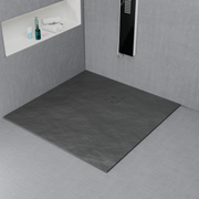 Piatto doccia quadrato 90x90 cm, slim 3 cm, grigio scuro Home & Garden Titolo predefinito Alessandro Design