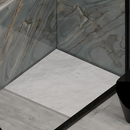 Piatto doccia quadrato 90x90 cm, slim 3 cm, bianco lucido Home & Garden Titolo predefinito Alessandro Design