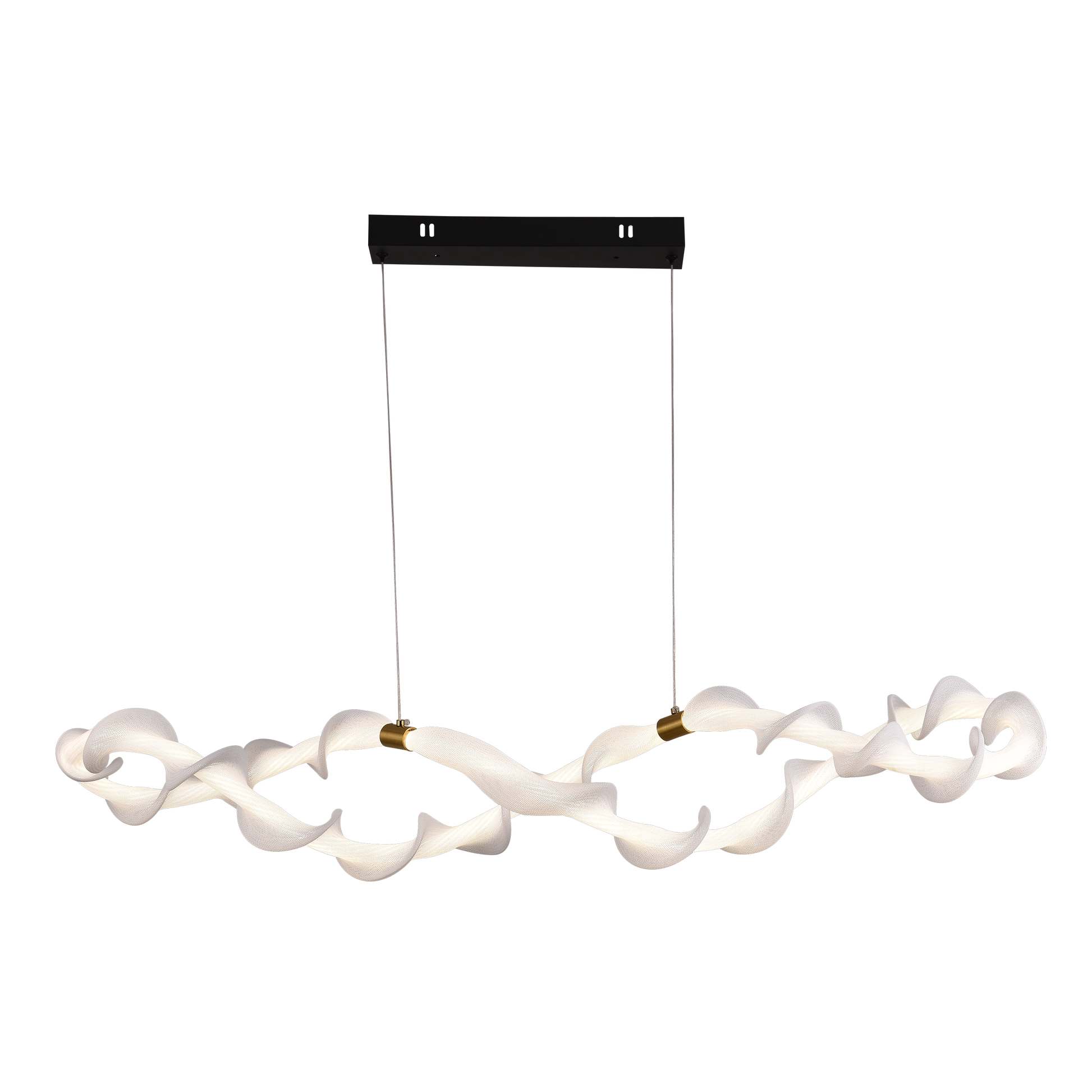 Lustra LED Suspendata Acril UNDA Infinity, 36W, Lumina Calda/Neutra/Rece 3000/4000/6000K, Alb Auriu, Inaltime Reglabila Lustre Moderne Default Title Alessandro Design