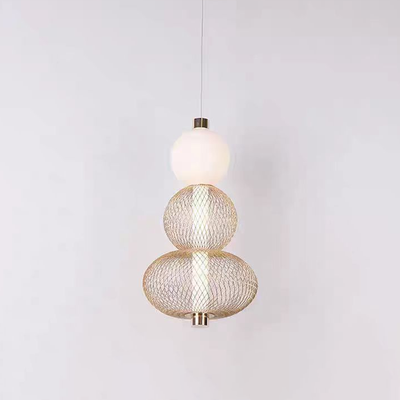 Lampadario LED Sospensione LM550/3GD, 12W, Luce 3000/4000/6000K, Oro