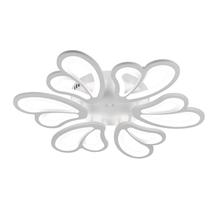 Lampadario a LED con telecomando BLOSSOM 78W, 6 Petali, Diametro 60cm, Luce Fredda/Calda/Neutra, Dimmerabile, Lampadario a LED Bianco con telecomando Titolo predefinito Alessandro Design