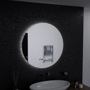 Specchio rotondo a LED, 60 cm, Serenite MotionGlow Marcello, sistema antiappannamento, orologio e termometro, specchi dimmerabili Marcello Titolo predefinito Alessandro Design