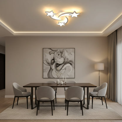 Lampadario a LED con telecomando IPOMOEA 51W, 3 Stelle, Luce Fredda/Calda/Neutra, Dimmerabile, Lampadario a LED Bianco con telecomando Titolo predefinito Alessandro Design