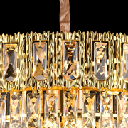 Candelabru Cristal BELVEDERE Magno 8xE14, Diametru 60cm, Auriu Lucios, Inaltime Reglabila Candelabre Cristal Default Title Alessandro Design