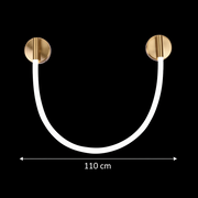 Lampada da parete a LED, 110 cm, 3000K/4000K/6000K, Lampada da parete per interni color oro Titolo predefinito Alessandro Design