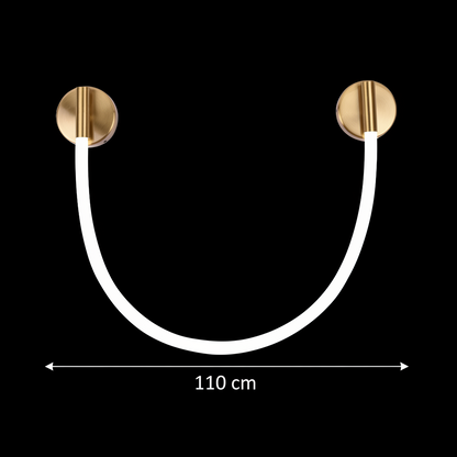 Lampada da parete a LED, 110 cm, 3000K/4000K/6000K, Lampada da parete per interni color oro Titolo predefinito Alessandro Design