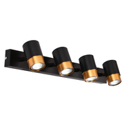 Proiector LED cu 4xGU10 Proiectoare, Auriu, Metal și Acril Lustre cu bec moderne Default Title Alessandro Design