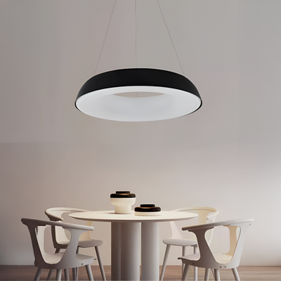 Lampadario LED a sospensione con telecomando CHIARA, 73W, Luce Fredda/Calda/Neutra, Dimmerabile, Nero