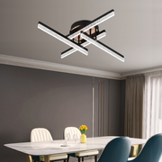 Lustra LED cu Telecomanda LT179/4BK, 34W, 4 Elemente, Lumina Rece/Clada/Neutra, Dimabila, Negru Lustre LED cu Telecomanda Default Title Alessandro Design