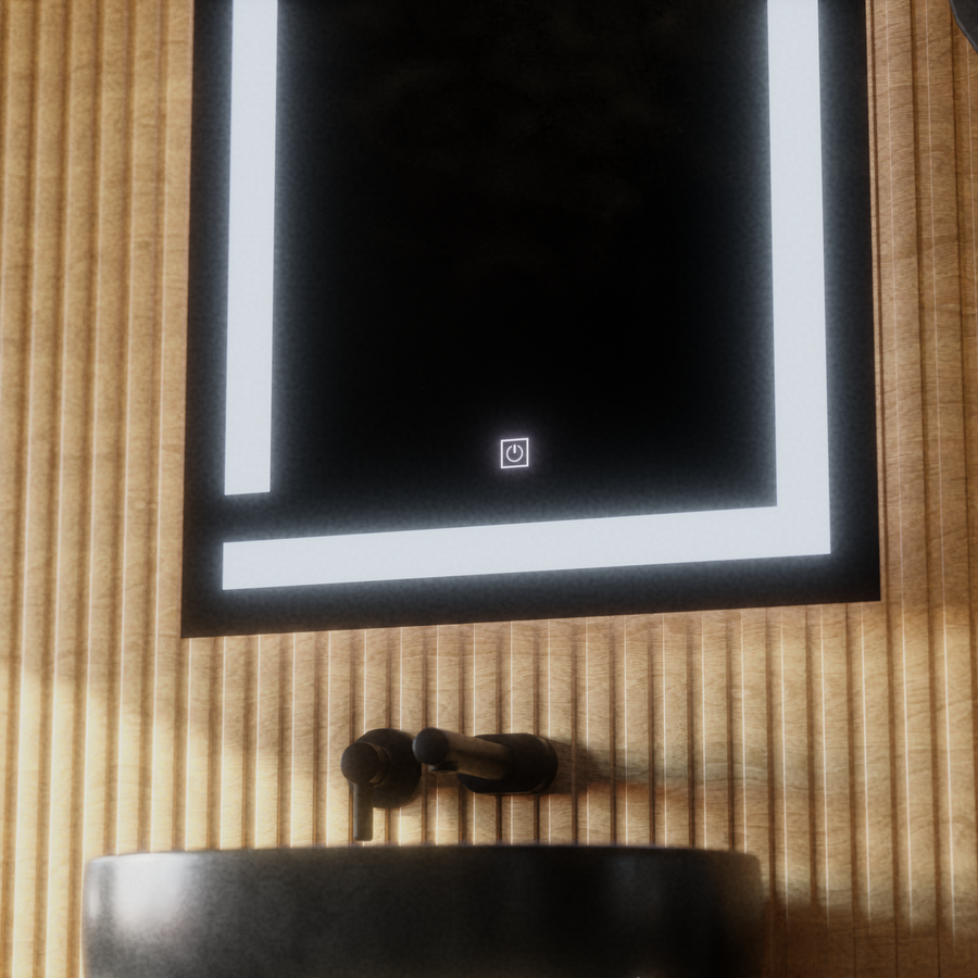 Giga LED Specchio, 60x80cm, 14W, Touch, Luce 6000K Korman Mirrors E Titolo predefinito Alessandro Design