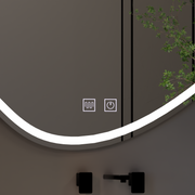 Quassare LED Touch Specchio, Sistema Demister 90x65 cm Specchi Korman E Titolo predefinito Alessandro Design