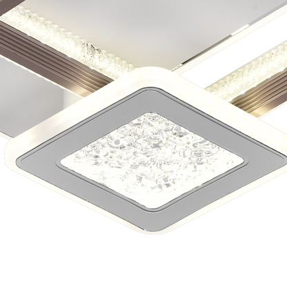 Lampadario LED NYXORA 51W, 3 Quadrati, Luce Fredda/Calda/Neutra, Lampadari LED Bianchi Titolo predefinito Alessandro Design