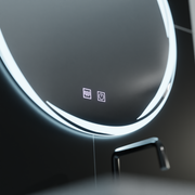 Specchio rotondo a LED 60 cm, Spirallus Touch, sistema Demister, specchi dimmerabili Korman E Titolo predefinito Alessandro Design