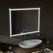 Specchio LED rettangolare, 80x60cm, VillayTouch Marcello, Sistema Disappannante, Dimabila Specchi Marcello Titolo predefinito Alessandro Design